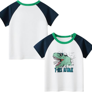 T-shirt en coton tricoté élégant et confortable pour tout-petit garçon appliques personnalisées boutique vêtements été enfants garçon vêtements chemises - Product Image 4