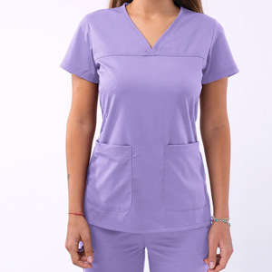 Uniformes Médicos de Algodón para Mujer, Conjuntos de Uniformes de Enfermera para Hospital, Servicio OEM, Ropa Casual, Impresión Digital, Logotipo Personalizado - Product Image 3