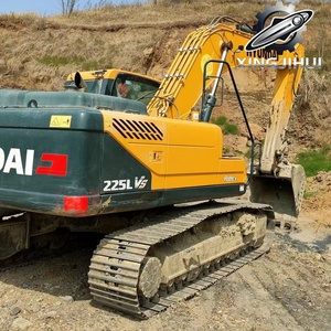 Excavadora Usada Hyundai 225LVS de 22.5 Toneladas, Marca Coreana Original, Grande/Media, de Orugas, de Corea, con Motor Yanmar de Segunda Mano - Product Image 3