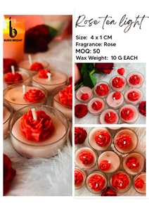 Vela Decorativa con Diseño Floral de Rosas, Vela para Festivales, para Fiestas en Casa y Ocasiones Especiales, al por Mayor al Mejor Precio - Product Image 2