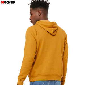 เสื้อฮู้ดลำลองแบบสวมหัวของผู้ชายผ้าฝ้ายผสม100% ขนแกะคุณภาพสูงสำหรับฤดูหนาวพิมพ์ลายดิจิตอลกราฟิก - Product Image 4