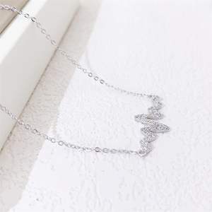 Collar de estilo único de diamante de corte redondo para mujer - Product Image 3