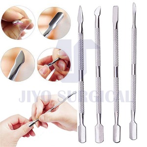 Venta al por mayor CE ISO aprobado de acero inoxidable Nail Art Spoon Pusher herramienta de manicura para las cutículas utilizadas en los dedos - Product Image 2