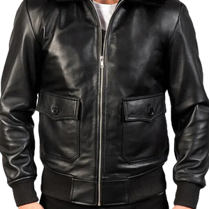 Fabricante de Chaquetas de Cuero al por Mayor de Pakistán, Chaqueta de Cuero Casual con Cinturón Lateral, Diseño OEM para Hombre - Product Image 5