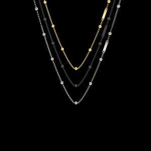 PEARL LINK Elegante Collar Unisex de Aleación de Zinc Chapado en Oro de 18K, Cadena Vintage de Moda para Uso Diario, para Fiestas o Regalos - Product Image 1