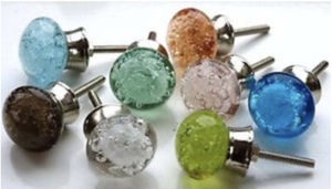 ลูกบิดประตูเซรามิกฟองสีฟ้าสำหรับลิ้นชักตู้ครัว [mlh 108] - Product Image 2