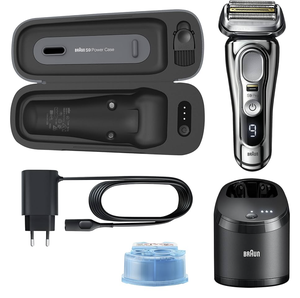 Afeitadora eléctrica Serie 9 Pro 9476CC Chrome Portable con piezas y accesorios completos Auténtica - Product Image 1