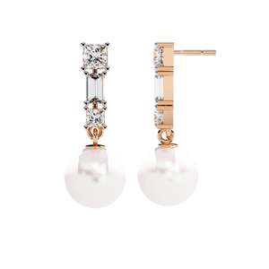 ต่างหูแฟชั่นสำหรับผู้หญิงทรงบาแกตต์และทรงปรินเซสคัท ATYANTA JEWELS - Product Image 3