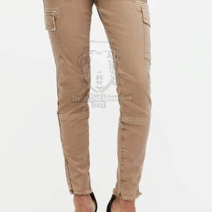Pantalon en jean pour femme à séchage rapide, prix raisonnable, best-seller, sur mesure, 100% coton - Product Image 3