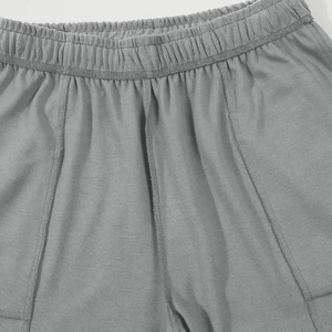 กางเกงขาสั้นผู้ชายผ้าคอตตอนผสมดีไซน์เป็นมิตรกับสิ่งแวดล้อมเอวยางยืดมีกระเป๋าใส่สบายสำหรับใช้ในชีวิตประจำวันฤดูร้อน - Product Image 4