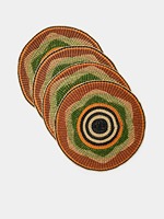 Napperon en jonc de mer avec motif d'étoile Produits écologiques Fabriqué au Vietnam Napperon Décoration de table en gros
