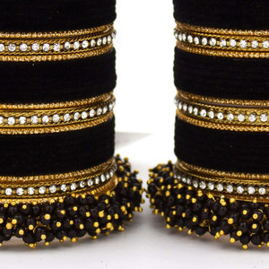 2025 nouveau Design de luxe multicolore de haute qualité respectueux de l'environnement utilisation de mariage à la mode bracelets de mariée ensemble de Churiya le plus vendu - Product Image 6