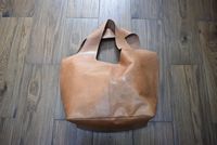 Sac à dos pliable en cuir véritable Moroccan Soul, modèle 062, avec motif lettres MA, idéal pour les voyages
