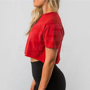 Top Corto de Verano para Mujer, Corte Regular Informal, Camiseta de Alta Calidad, Tejido Ecológico, Transpirable, Elegante, para Uso Diario - Product Image 2