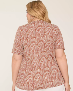 Meilleures ventes T-shirts floraux relaxants grande taille pour femmes Style décontracté du Bangladesh Vêtements haut de gamme personnalisables - Product Image 5