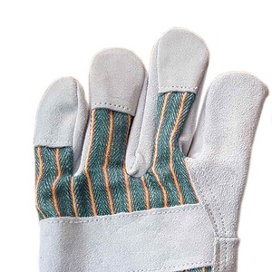 Gants de gréeur canadiens robustes de qualité supérieure Gants de sécurité industrielle en cuir de vachette fendu avec une excellente protection des mains - Product Image 3