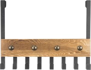 Style 8 Solid <b>Over</b>-<b>the</b>-<b>Door</b> <b>Hook</b> Rack Wall-Mounted Eco-Friendly Modern Coat <b>Hooks</b> Hanger 5 <b>Hooks</b> for Hats Towels Bags Clothes - Product Image 3