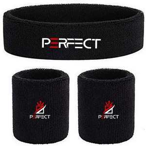 Custom Logo Sport Bracer Headband Wristband <b>Sweatband</b> Sweat Head Band Fitness Headbands - Product Image 2