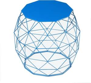 โต๊ะกาแฟโลหะสไตล์หรูหราตกแต่งด้วยมือเหมาะสำหรับการตกแต่งภายในบ้านร้านกาแฟและสำนักงาน - Product Image 2