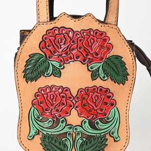 Western Tooled Leather Sling Bag fabricante de alta calidad de cuero genuino Messenger Bag - Product Image 3
