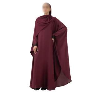 Abaya moderne pour femmes, élégante en tissu Nida, style Dubaï, robe islamique à manches longues, kaftan modeste, robe grande taille - Product Image 5
