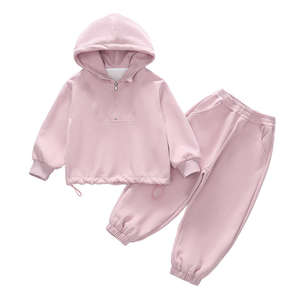 Sweat à capuche uni blanc pull sweat polaire enfants bébé garçon vêtements filles sweats à capuche enfants survêtements thermiques 100% coton - Product Image 1