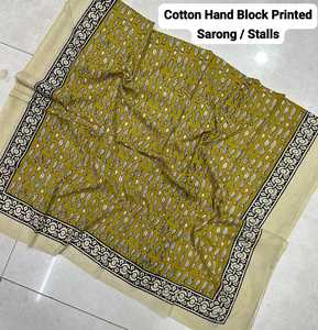 Pareos de algodón de nuevo diseño, pareo, bloque de mano único, hecho originalmente en la India por artesanos indios, envoltura para cubrir para mujeres 2025 - Product Image 4