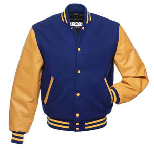 Top qualité nouvelle arrivée broderie personnalisée votre logo usine fabricant lettermen baseball pas cher prix nouveau hommes varsity veste - Product Image 1