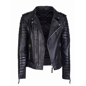 Veste en cuir pour homme, protection hivernale, mode, pour les journées froides, veste en cuir pour homme, mode, haute confort, avec doublure - Product Image 3