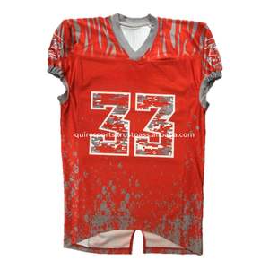 Maillot de football américain personnalisé avec un design Wolfpack, en maille respirante de haute qualité, pour les équipes de jeu de football - Product Image 5