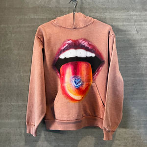 เสื้อฮู้ดดี้ผู้ชายผ้าเทอร์รี่หนานุ่ม 100% ผ้าฝ้าย สำหรับฤดูหนาว พร้อมงานปัก 3 มิติ โลโก้แบบกำหนดเอง พิมพ์ลายดิจิทัล กระเป๋า ทรงปกติ - Product Image 2