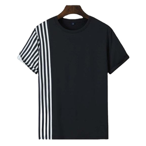 T-shirts décontractés unisexes pour hommes en coton 100% de haute qualité, à manches courtes, avec logo personnalisé, séchage rapide et respirants - Product Image 1