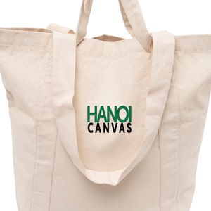 Large Capacity Stylish Eco-Friendly Canvas Tote Shoulder <b>Bag</b> with <b>Long</b> Cotton Handle Multi-Functional Customized Shopping <b>Bag</b> - Product Image 2