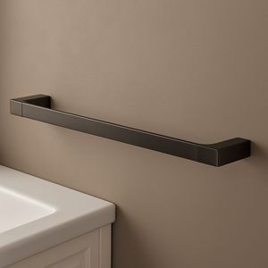 Panarea 45 cm mobili da bagno spazzolato portasciugamani cromato con finitura Gunmetal eleganti portasciugamani - Product Image 4