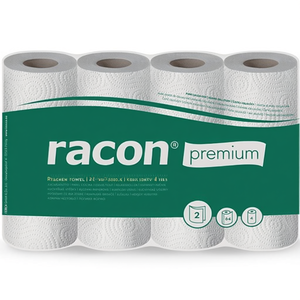 Racon Premium K-2 Blanc, Rouleau de cuisine perforé 2 plis, environ 220 X 250 mm, lot de 4 rouleaux - Product Image 3