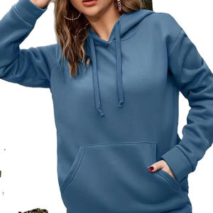 Sweats à capuche mode hiver pour femmes Style Streetwear respirant avec Logo brodé ODM/OEM sweats à capuche en gros - Product Image 1