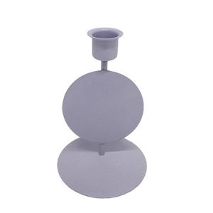 Portavelas de Metal para decoración del hogar, diseño único, soporte de vela de color azul para decoración de bodas y fiestas - Product Image 1