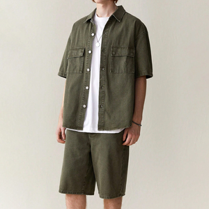 Venta al por mayor nueva moda bordado personalizado de alta cintura pantalones cortos de mezclilla precio barato de fábrica cómodo bajo MOQ pantalones cortos de mezclilla para los hombres - Product Image 4