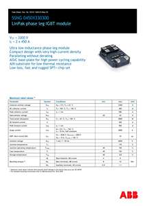 Hitachi Energy 5SNG 0450X330300 Módulo IGBT de pierna de fase LinPak 3300V 450A Energía industrial y nueva (inversores eólicos, fotovoltaicos) - Product Image 2