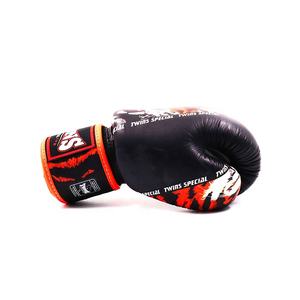 Guantes de Boxeo de Entrenamiento de Alta Calidad Hechos de Cuero Vacuno Genuino Diseños de Logotipos Personalizados Equipo de Combate Profesional con Cierre de Velcro - Product Image 3