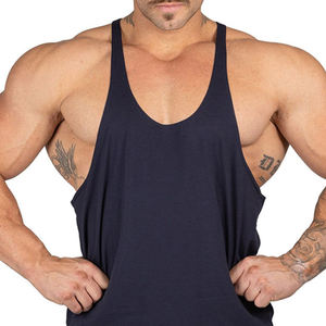 Camiseta sin mangas de talla grande transpirable de alta calidad para hombres, ropa de entrenamiento de gimnasio de gran tamaño hecha a medida, estilo informal, precio bajo - Product Image 5