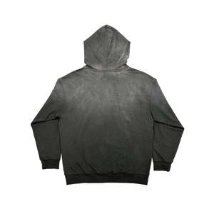 Sudaderas con capucha personalizadas de lujo de talla grande con apliques desgastados y parches con costuras y lavado ácido - Product Image 2