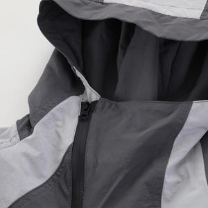 Custom <b>Half</b> <b>Zip</b> Elastic Cuff Sport Windbreaker <b>Jacket</b> for <b>Men</b> - Product Image 5