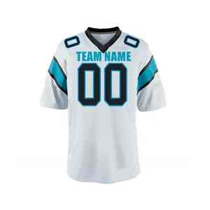 Camiseta de fútbol americano Malla de poliéster transpirable Uniforme de rugby Tops Ropa de fútbol americano - Product Image 3