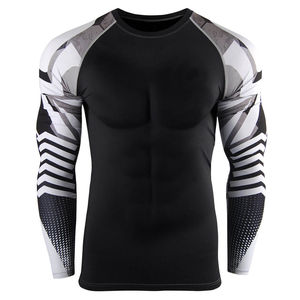 Gran oferta, camiseta Rashguard hecha a medida de calidad superior para hombre, protección larga transpirable a precios razonables al por mayor - Product Image 4