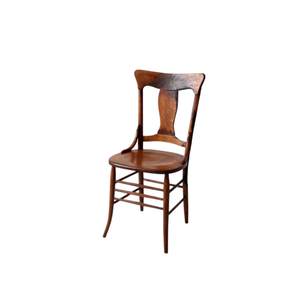 Silla de Comedor Tradicional de Madera Maciza con Asiento Tapizado, Diseño Antiguo, Muebles para el Hogar de Interior - Product Image 1