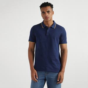 เสื้อโปโลผู้ชายผ้าฝ้ายแขนสั้น สไตล์คลาสสิก ลำลอง ธุรกิจ ฤดูร้อน ระบายอากาศดี ทรงเข้ารูป รับสกรีนโลโก้ - Product Image 5