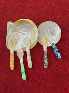 ช้อนหอยมุกหรูหราเป็นมิตรต่อสิ่งแวดล้อมช้อนทำด้วยมือ100% เปลือกหอยธรรมชาติ - Product Image 4