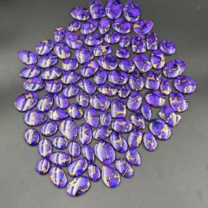 Cabujón de Turquesa Kingman Suelta de Alta Calidad AAA+, Tamaño Personalizado, Gema Natural de Cobre Púrpura, Accesorios de Joyería DIY - Product Image 4