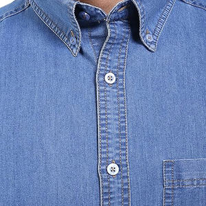 Nouvelles chemises en denim de coton respirant avec coupe confortable Chemises en jean à la mode pour adolescents grossistes - Product Image 5